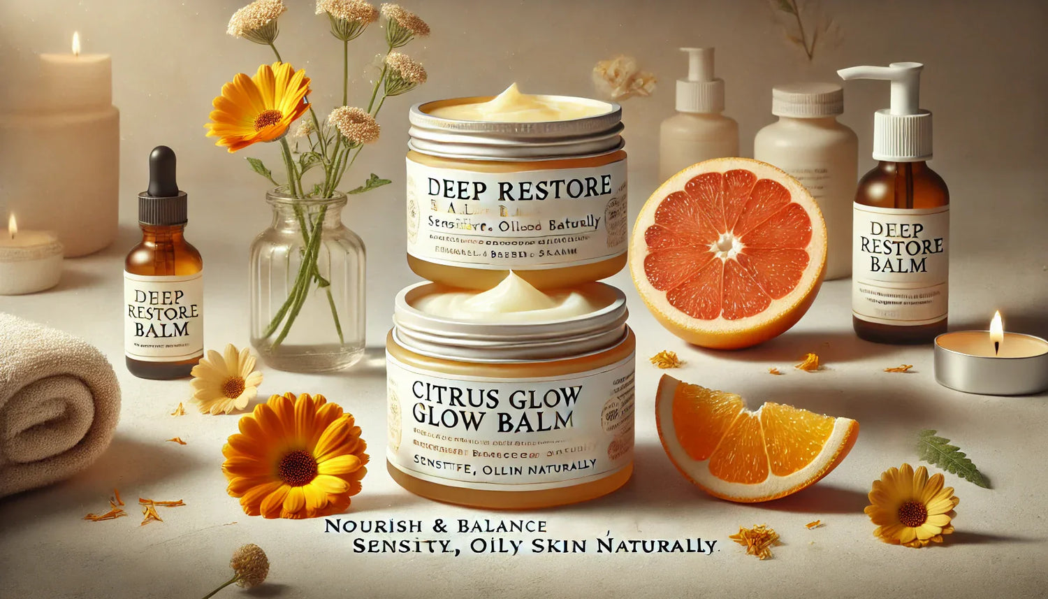 Nourish Sensitive & Oily Skin with Tallow: The Science Behind Deep Restore & Citrus Glow Balms