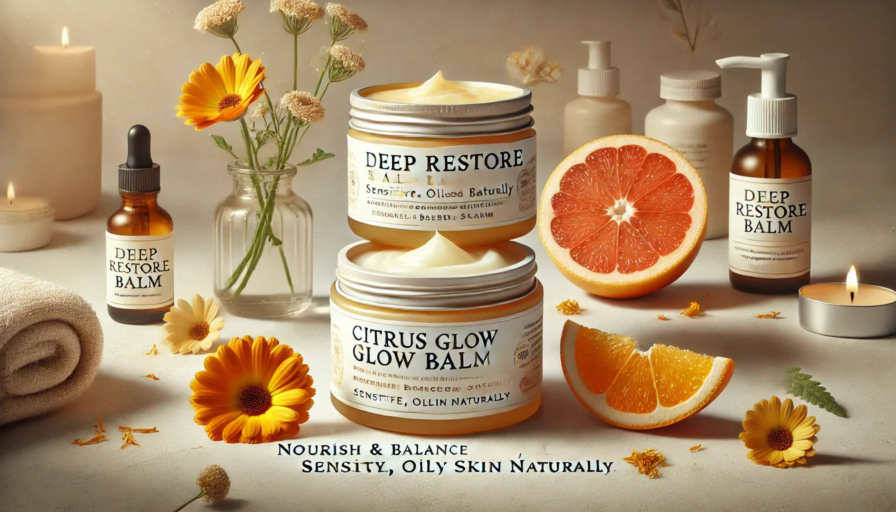 Nourish Sensitive & Oily Skin with Tallow: The Science Behind Deep Restore & Citrus Glow Balms