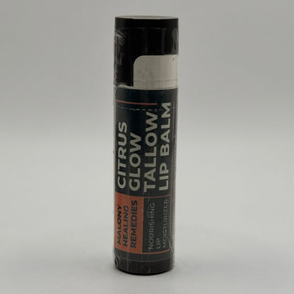 Beef Tallow Lip Balm – Citrus Glow &amp; Peppermint Soothe – Organic Lip Care with Beeswax &amp; Essential Oils