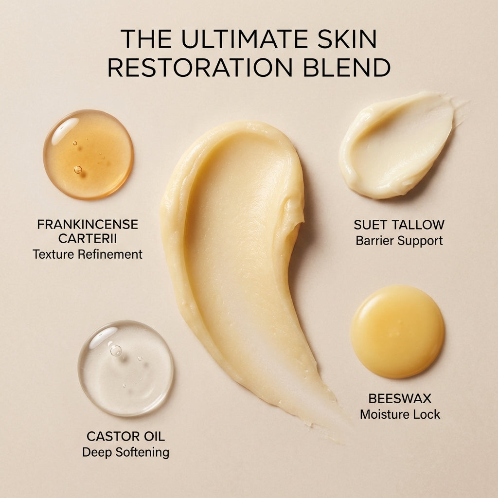 Deep Restore Tallow Balm Moisturizer For Dry, Sensitive Skin, Wrinkles