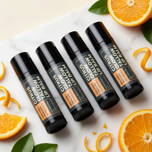 Beef Tallow Lip Balm - Organic Lip Care with Beeswax & Essential Oils