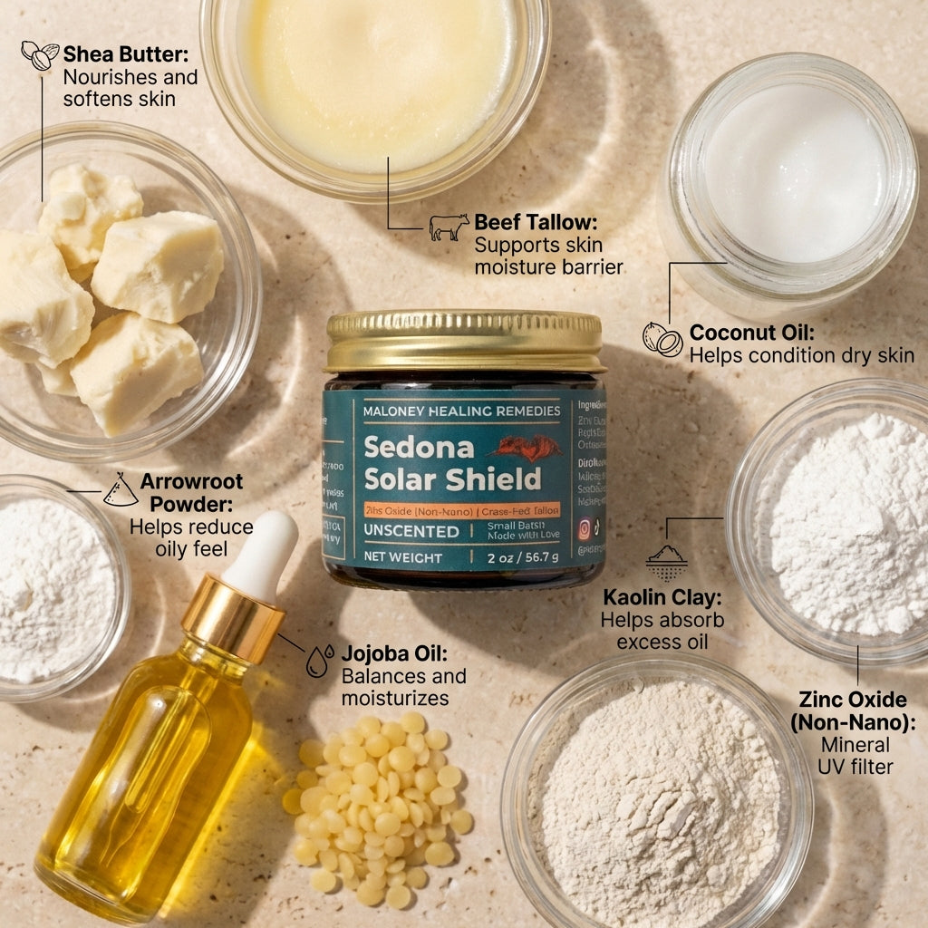 Tallow-Based Mineral Sun Balm